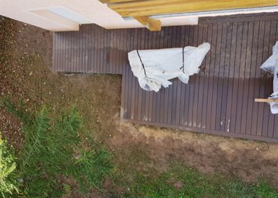 Terrasse en bois composite garantie 20 ans dans les Alpes